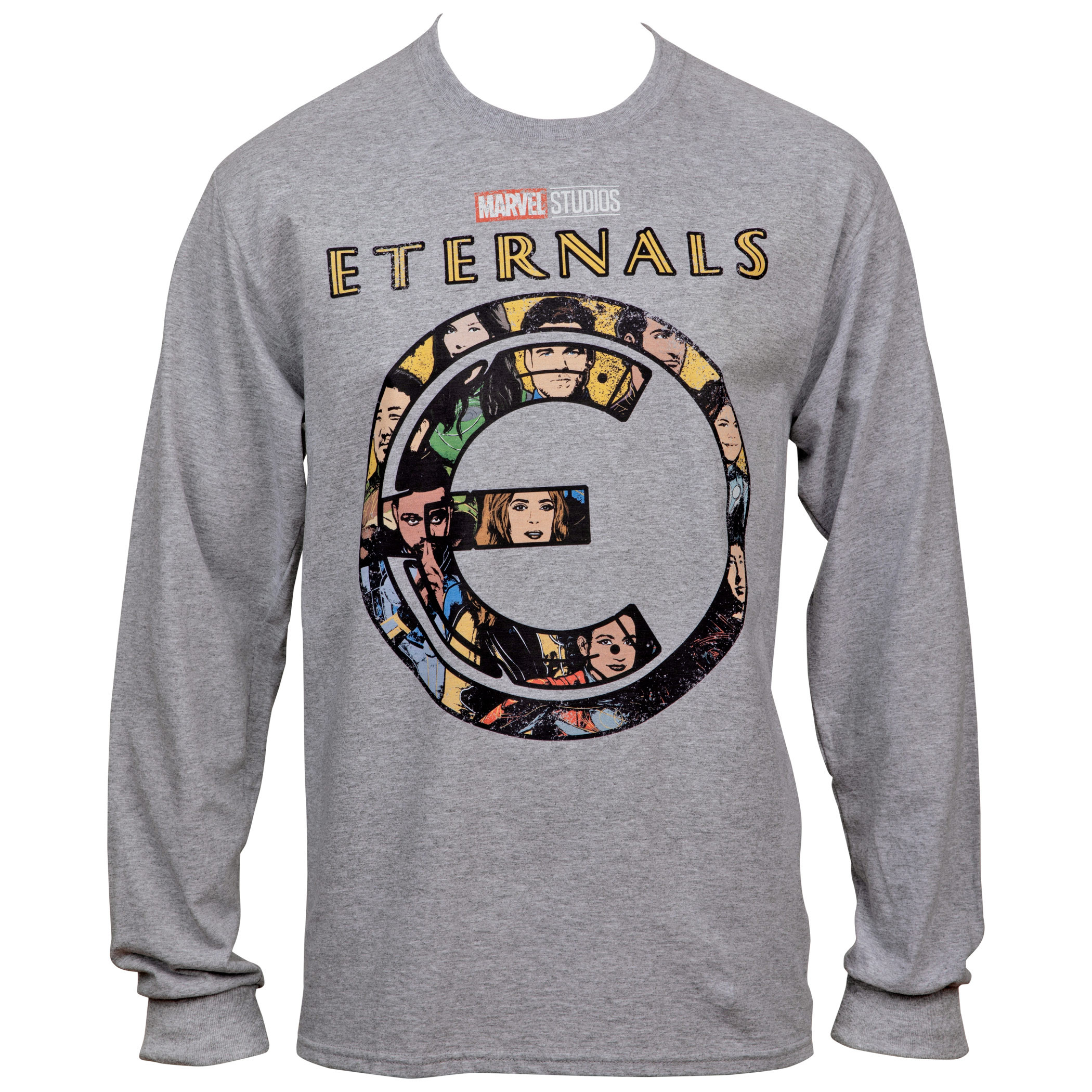 Marvel The Eternals Symbol Classic Characters Profiles Long Sleeve T-Shirt